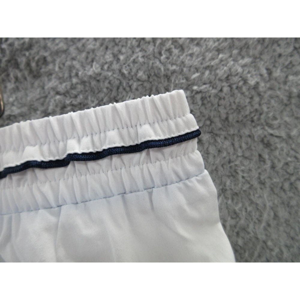 NWOT Sergio Tacchini TCP Shorts Mens Size XXL Mesh Lined WHITE NAVY BLUE Shorts - Picture 10 of 13